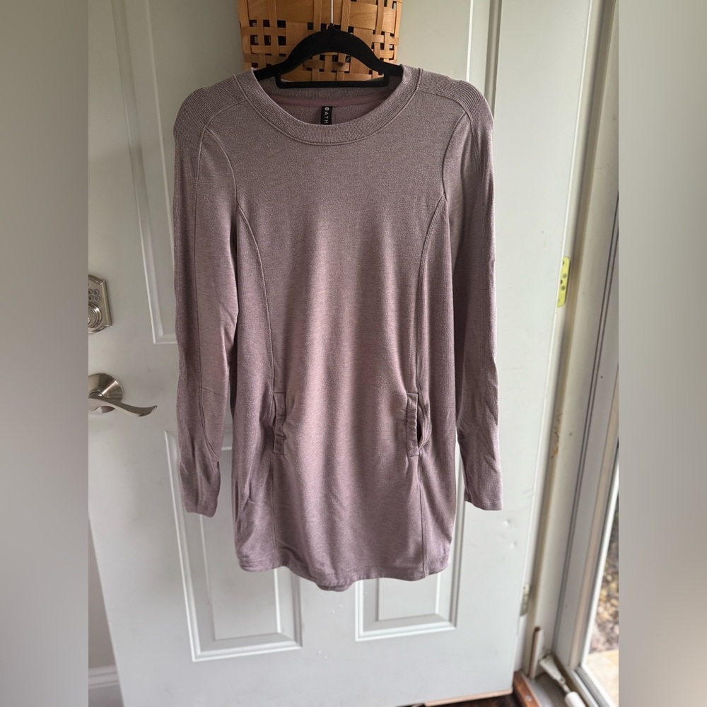 Athleta Purple Long Sleeve Dress